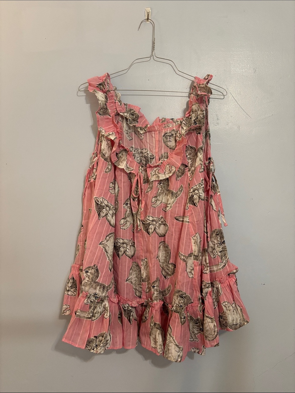 Urban Outfitters Out from Under Dress with Cat Print XS